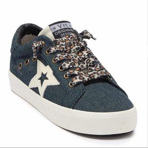 VINTAGE HAVANA FORTUNE SNEAKER IN BLUE DENIM - NIB